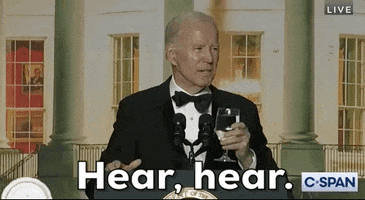 Joe Biden Cheers GIF by C-SPAN