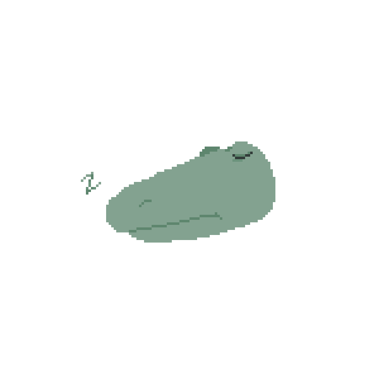 Sleepy Pixel Sticker