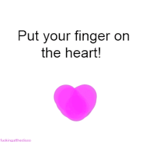 heart finger GIF