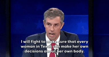 Abortion Beto Orourke GIF by GIPHY News