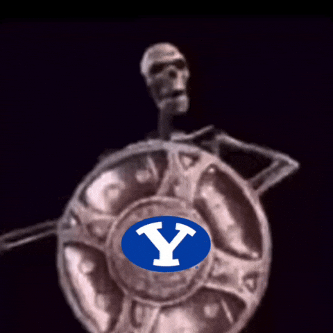 Byu Football Skeleton GIF