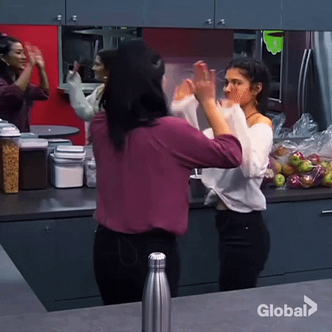 high five big brother GIF by Global TV