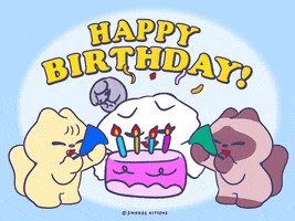 Happy Birthday GIF by Snooze Kittens