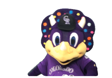 Mascot Dinger Sticker by Colorado Rockies for iOS & Android
