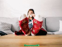 Chilling Christmas Party GIF by knoopsok