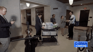 news pizza c-span house intelligence committee stakeout GIF