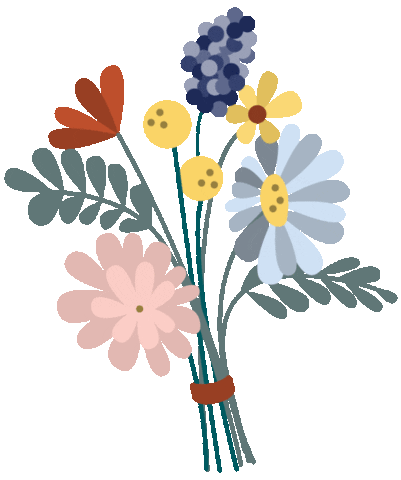 Flowers Chicken Sticker by Good Eggs