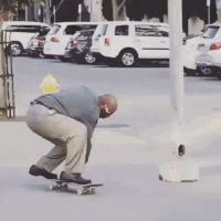 Dad Skateboarding GIF