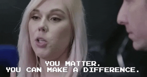 you can make a difference gif