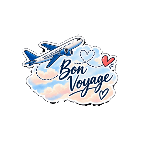Bon Voyage Travel Sticker