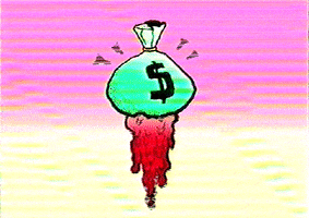 markvomit money cash bag blood money GIF