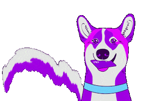Purple Dog Sticker by Nubank