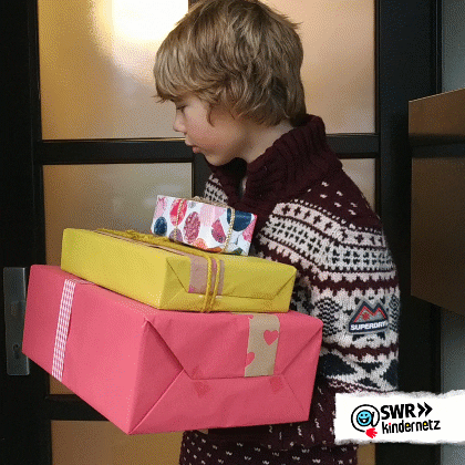 Christmas Gift GIF by SWR Kindernetz