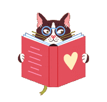 Cat Read Sticker
