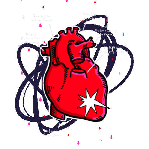 Heart Love Sticker by NATA DUKE