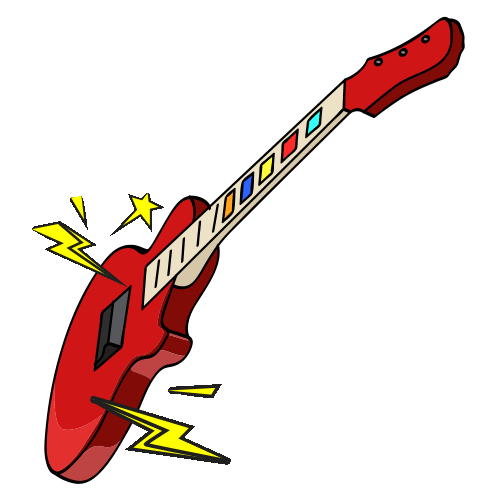 Rock Guitar Sticker by Coney Park Perú