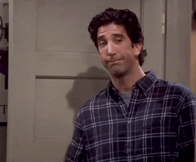 Quiet Ross Geller GIF by Friends
