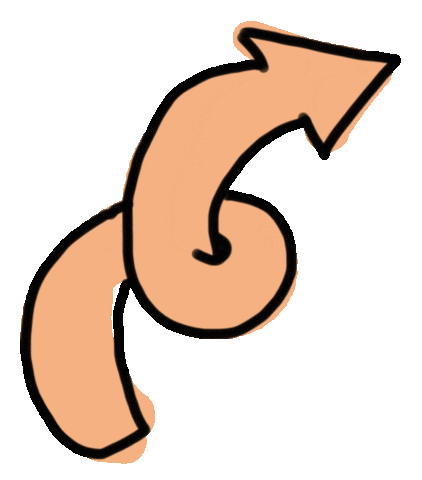 Arrow Sticker by SelfPackaging