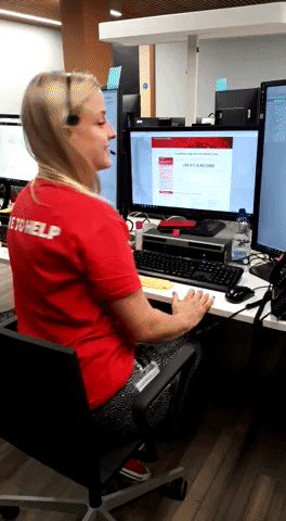 uniofreading waving admissions clearing call centre GIF