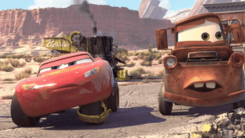 Running Away Lightning Mcqueen GIF
