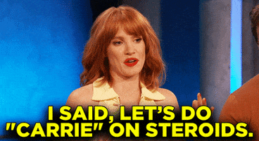 Jessica Chastain Carrie GIF by Team Coco