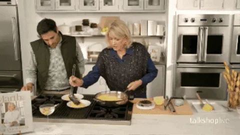 Martha Stewart Cooking GIF