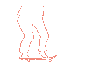 Skateboarding Ollie Sticker by Late Bloomers Skate Club