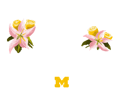 Mothers Day Flowers Sticker by University of Michigan