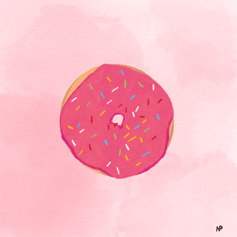 NPoeppl love heart donut valentinesday GIF