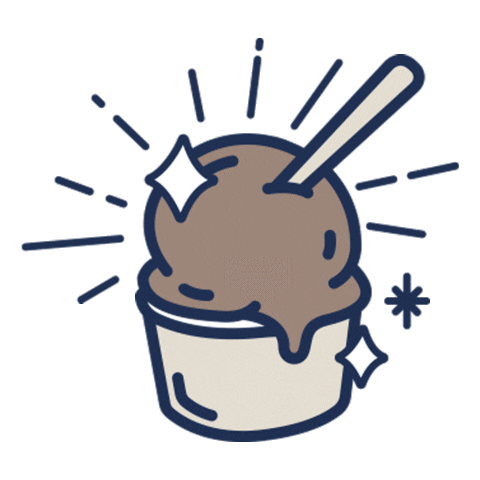 Ampersand Ice Cream Sticker