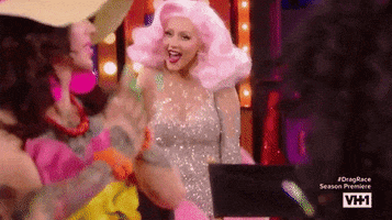happy christina aguilera GIF by RuPaul's Drag Race
