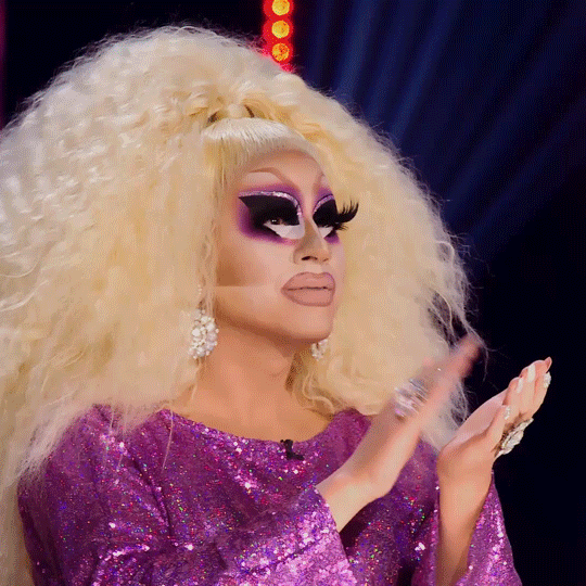 Trixie Mattel gives applause 