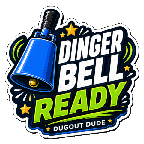 Hit It Home Run Sticker by Dugout Dude