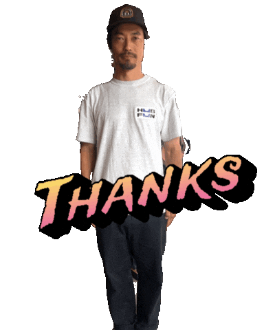 Thanks Sticker by HUBFUN