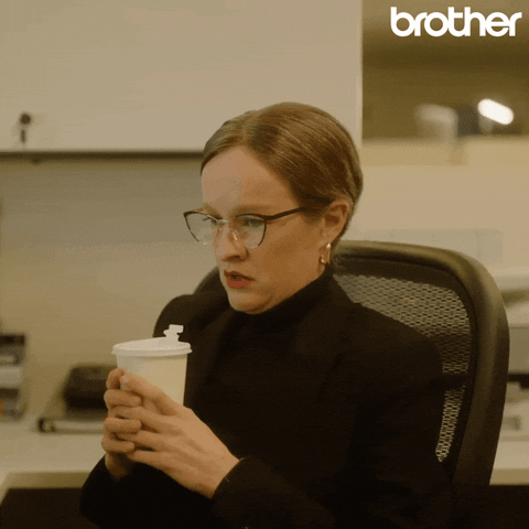 Coffee Comedy GIF by Brother USA