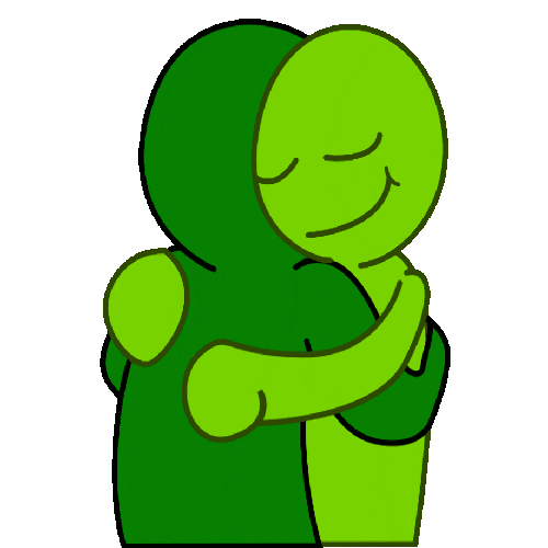 I Love You Hug Sticker