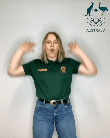 Excited Winter Olympics GIF by AUSOlympicTeam