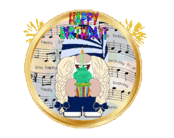 Happy Birthday Gnome Sticker