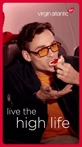 Afternoon Tea Plane GIF by Virgin Atlantic