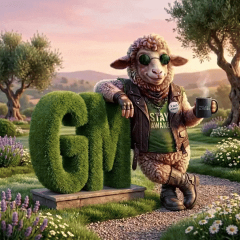 Coffee Gm GIF by GLITCHER