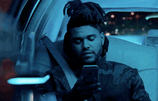 The Weeknd Texting GIF