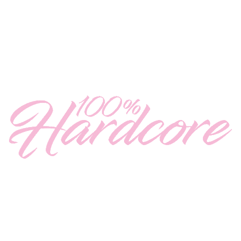 Pink Hardcore Sticker by 100procenthardcore