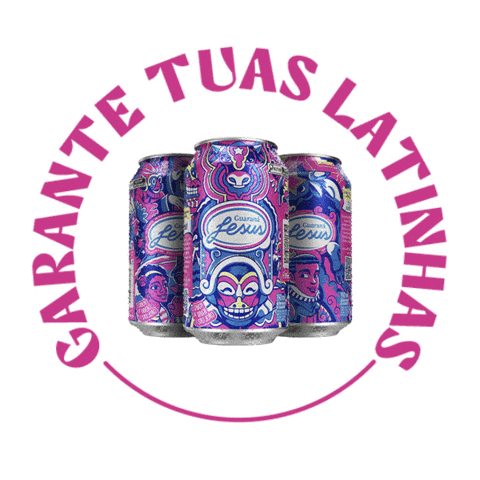 Refri Rosa Sticker by Guaraná Jesus