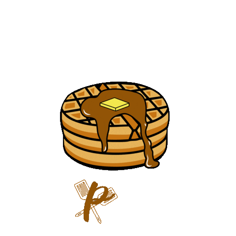 Breakfast Waffles Sticker by CEO Pam of Pamcakes' Pancakes