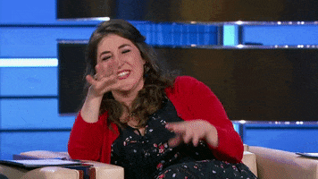 Embarrassed Mayim Bialik GIF by ABC Network