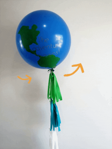 globe ballon GIF