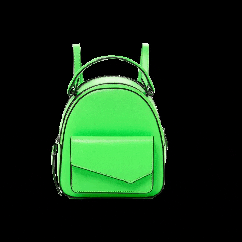 Botkier green neon backpack mini backpack GIF