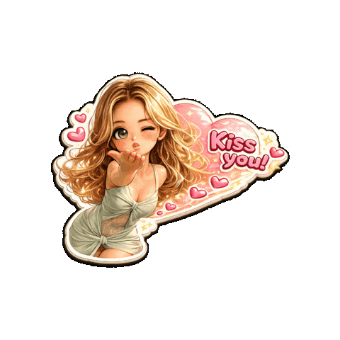 Kiss Sticker