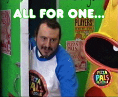 All For One Meowwolf GIF by PIZZA PALS PLAYZONE