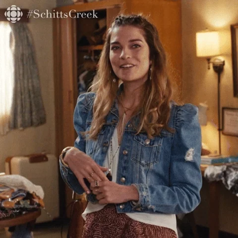 Schitts Creek Hair Flip GIF by CBC